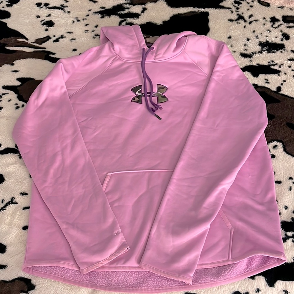 Under Armour storm pink/camo hoodie